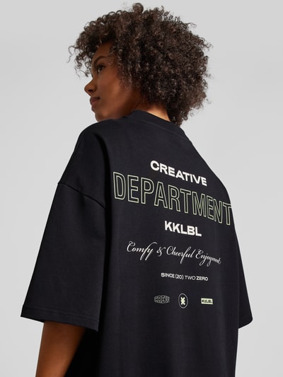 Karo Kauer Oversized T-Shirt mit Label-Patch Black 3