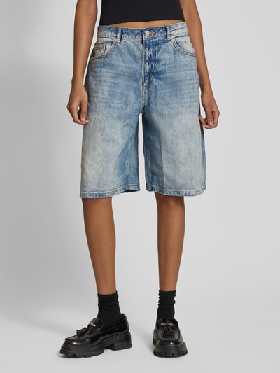 Review Baggy Fit Jeans Shorts im 5-Pocket-Design - Jorts Bleu 4