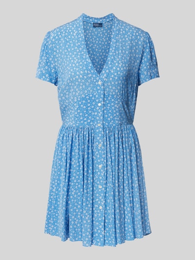 Polo Ralph Lauren Sukienka o długości do kolan z zapięciem na guzik Niebieski 2