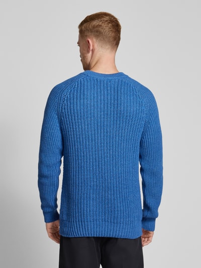 Thinking Mu Strickpullover mit Rundhalsausschnitt Hellblau 5