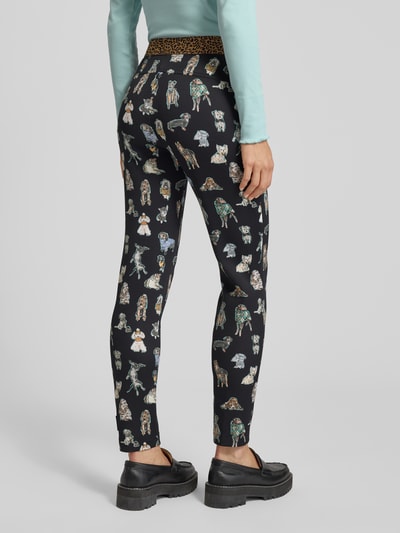 Marc Cain Stoffen broek met elastische band Zwart - 5