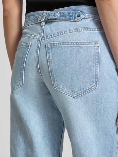 Topshop Jeansy z szerokimi nogawkami w 5 kieszeni model 'CINCH' Jasnoniebieski 3
