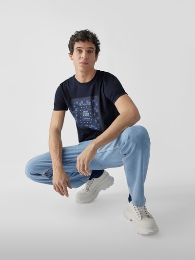 Etro T-Shirt mit Motiv-Print Schwarz 6