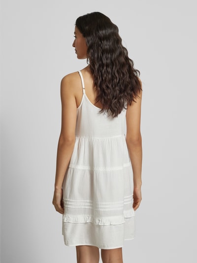 Vero Moda Sukienka mini o luźnym kroju na regulowanych, cienkich ramiączkach model ‘PRETTY’ Biały 5