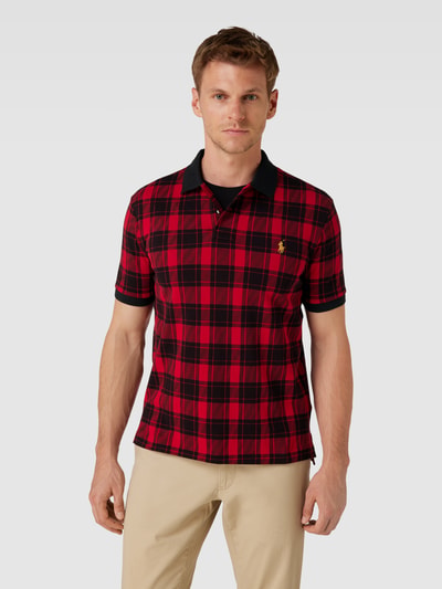 Leslie Red Tartan Polo Shirt main image 1