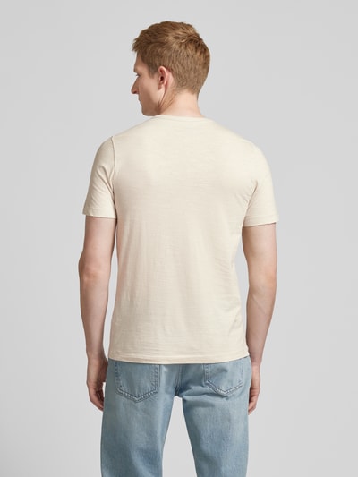 MCNEAL T-shirt z krótką listwą guzikową Beżowy 5