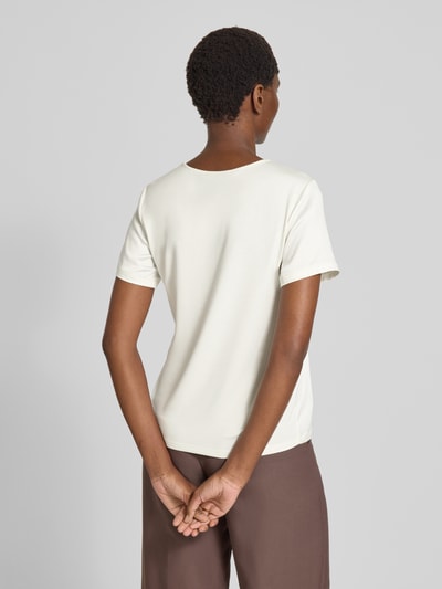 Christian Berg Woman Selection Regular Fit Blusenshirt mit Rundhalsausschnitt Ecru 5