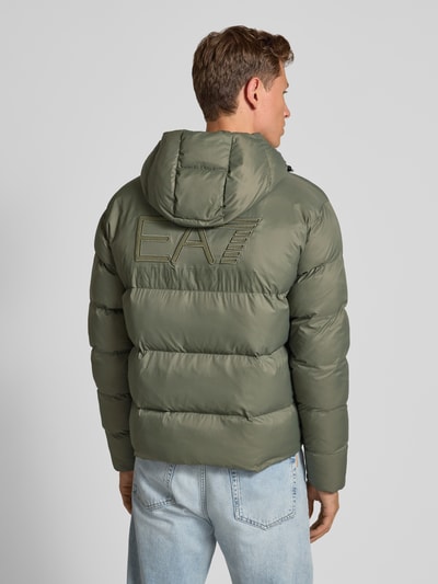 EA7 Emporio Armani Gewatteerd jack met labelpatch, model 'MOUNTAIN’ Lindegroen - 5
