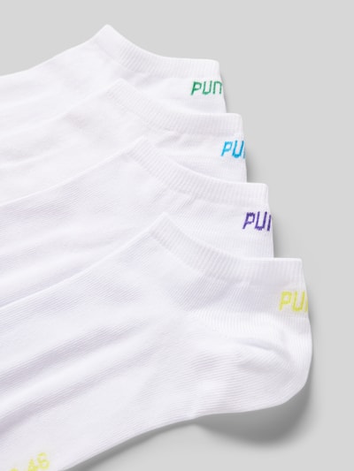 Puma Sokken met labelprint in een set van 4 paar Wit - 2