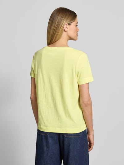 s.Oliver RED LABEL Relaxed Fit T-Shirt aus reiner Baumwolle GELB 5