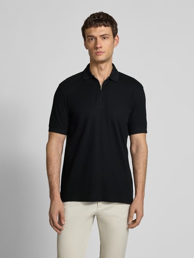 SELECTED HOMME Regular fit poloshirt van puur katoen, model 'ISAAC' Zwart - 4