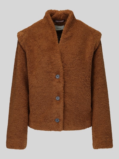 Selected Teddyjacke mit Schalkragen Modell 'SLWISABEL' Camel 2