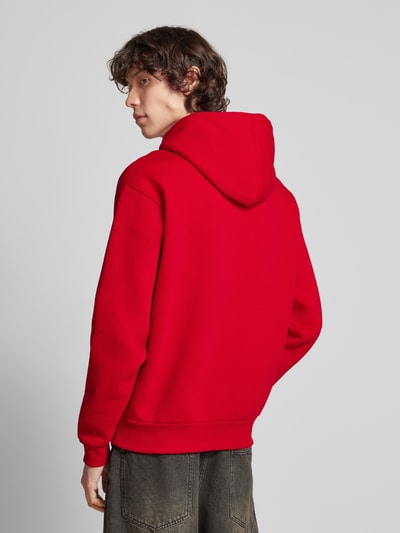 REVIEW Essentials hoodie met logo Rood - 5