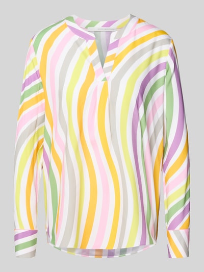 Herzensangelegenheit Blouse van lange mouwen van zijdemix Geel - 2