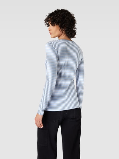 Montego Longsleeve mit Streifenmuster Rauchblau 5