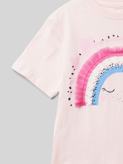 Name It T-Shirt mit Label-Detail Modell 'DITTO' Rosa 2