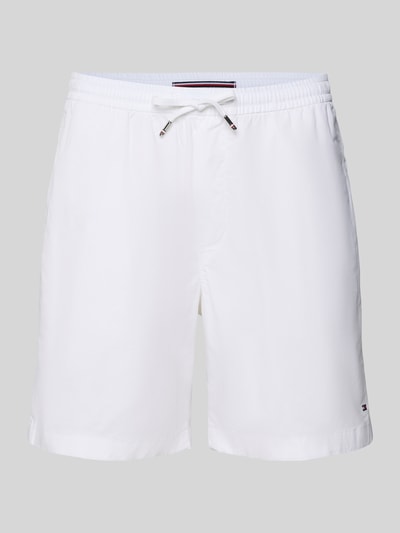 Tommy Hilfiger Regular Fit Shorts aus Baumwoll-Elasthan-Mix Weiss 2