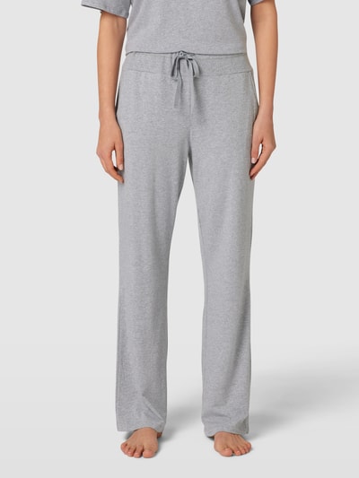 DKNY Pyjamabroek met logo in band, model 'Sleep Jogger' Middengrijs - 4