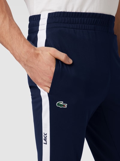 Lacoste Sweatpants mit Label-Streifen Marine 3