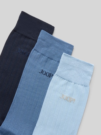 JOOP! Collection Sokken met labelprint in een set van 3 paar Lichtblauw - 2