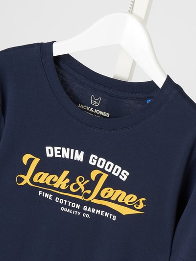 Jack & Jones T-shirt z bawełny Granatowy 2