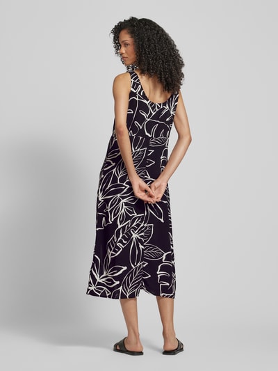 Fransa Sukienka o długości do kolan z nadrukiem na całej powierzchni model ‘Relax’ Czarny 5