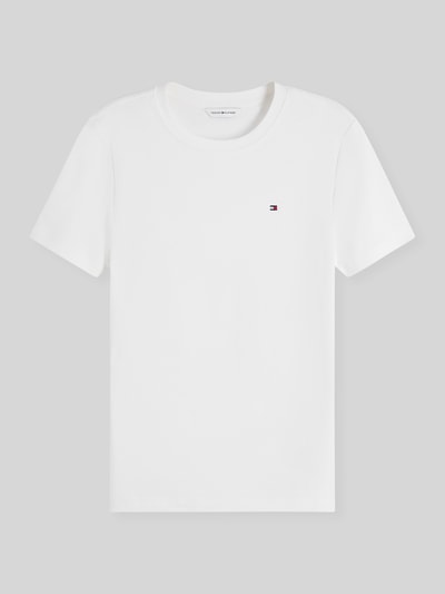 Tommy Hilfiger Slim Fit T-Shirt aus reiner Baumwolle Ecru 2