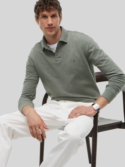 Tommy Hilfiger Regular Fit Poloshirt aus Baumwoll-Mix  Oliv 3
