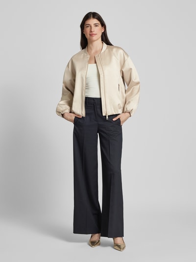 s.Oliver BLACK LABEL Oversized blouson met elastische zoom Beige - 1