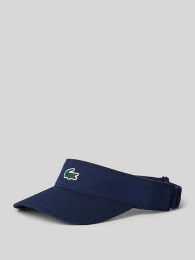 Produktfoto, Visor Cap mit Logo-Applikation von Lacoste Sport, granatowy, jednolity kolor, elastyczny, regulowany pasek z logo