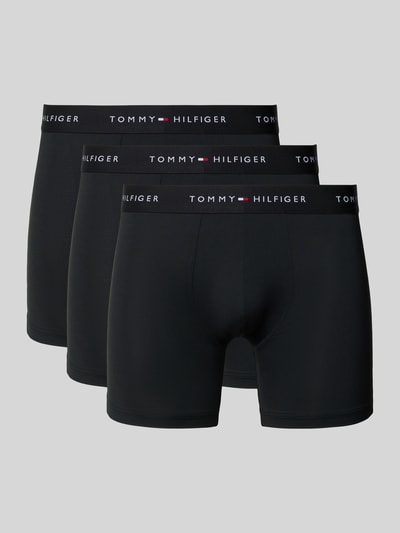 Tommy Hilfiger Regular fit boxershort met label in band in een set van3 stuks Zwart - 1