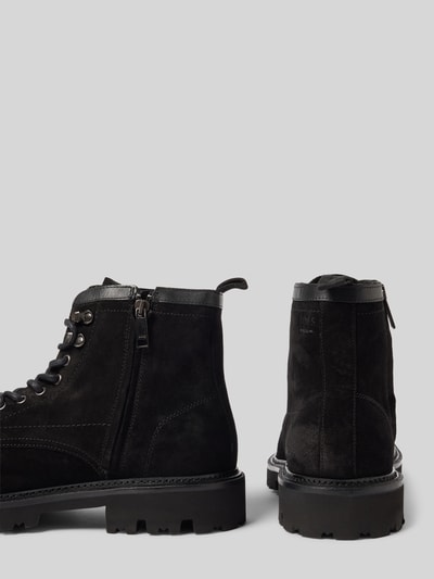 BOSS Schnürstiefel in Wildleder-Optik Modell 'JULYO' Black 2
