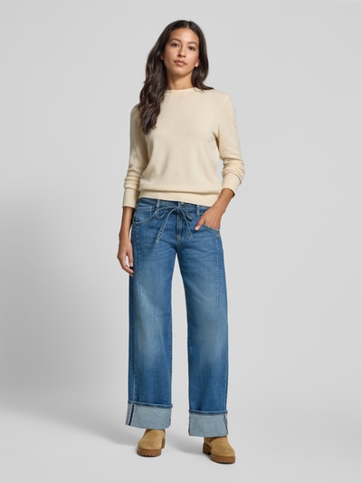 Gang Loose fit jeans met strikceintuur, model 'CLAIRE' Blauw - 1