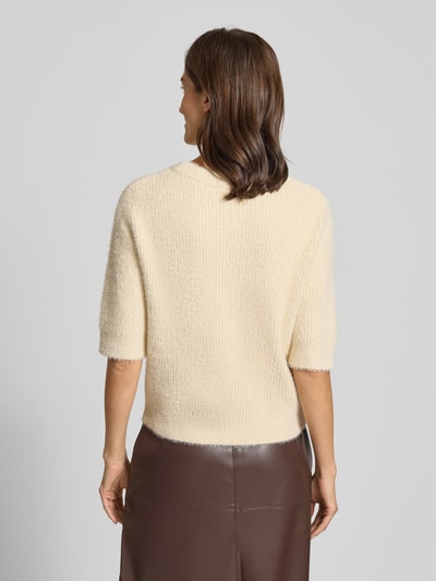 s.Oliver RED LABEL Regular Fit Strickpullover aus Baumwoll-Mix Ecru 5