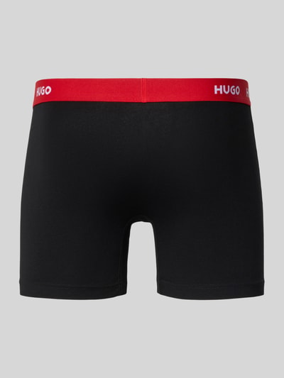 HUGO Skinny Fit Trunks aus Baumwoll-Mix im 3er-Pack Black 3