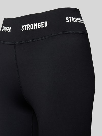 Stronger Leggings mit elastischem Logo-Bund Modell 'Hero' Black 2