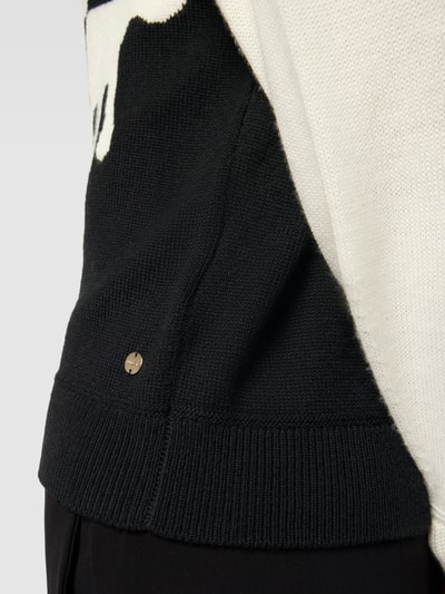 Marc Cain Strickpullover in Two-Tone-Machart Weiss 3