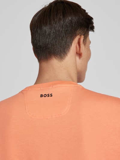 BOSS Green T-shirt z nadrukiem z logo Jasnoczerwony 3