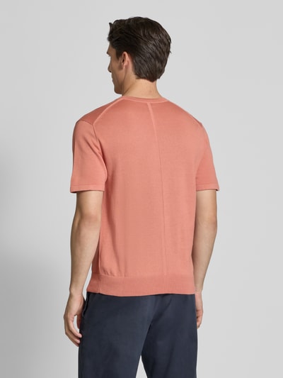 CK Calvin Klein T-Shirt mit Logo-Stitching Modell 'SUPIMA' Lachs 5