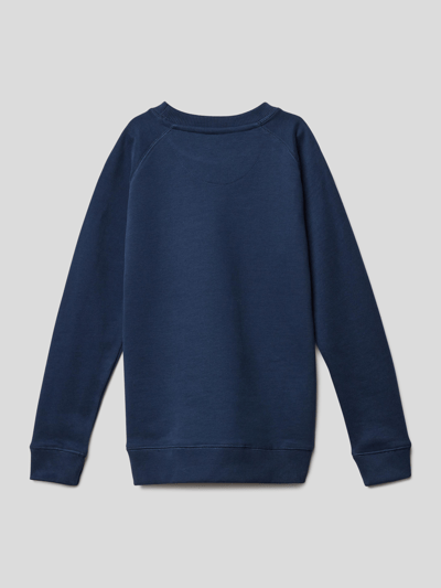 Marc O'Polo Sweatshirt aus Bio-Baumwolle mit Label-Print Marine 1