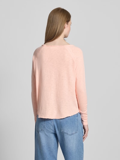 American Vintage Longsleeve mit U-Boot-Ausschnitt Modell 'SONOMA' Rosa 5