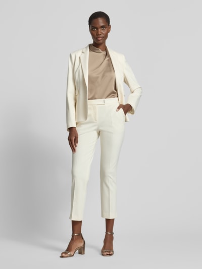 BOSS Regular Fit Stoffhose aus Viskose-Mix Modell 'TAPRIA-CROP' Offwhite 1