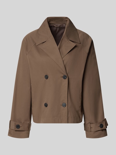 Selected Regular Fit Trenchcoat-Jacke aus Baumwoll-Mix Modell 'NEW CILO' Taupe 2