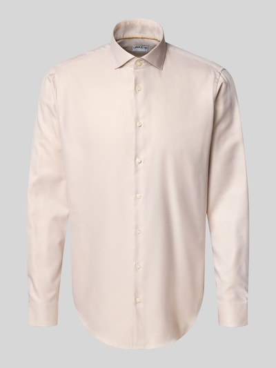 Jake*s Regular fit zakelijk overhemd met knoopsluiting Zand - 2