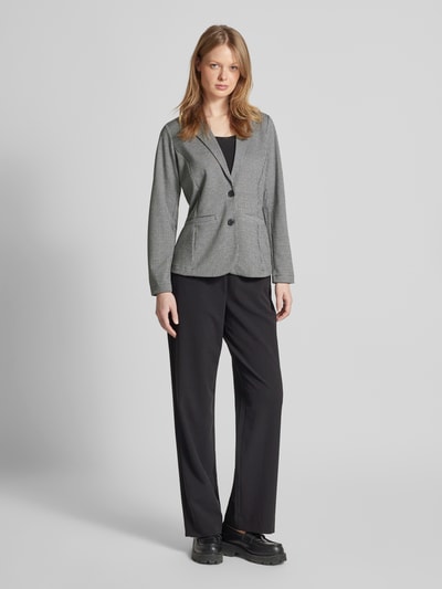 Tom Tailor Getailleerde blazer van jacquard met 2-knoopssluiting  Zwart - 1