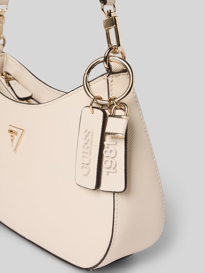 Guess Handtas met labelapplicaties, model 'NOELLE II' Ecru - 3
