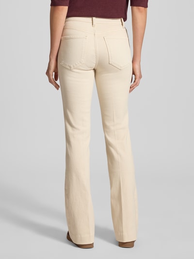 MANGO Slim Fit Jeans mit Ziernähten Modell 'Amelia' Offwhite 5