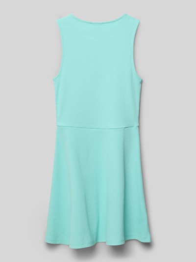 s.Oliver RED LABEL Ausgestelltes Minikleid mit Baumwollanteil Helltuerkis 3