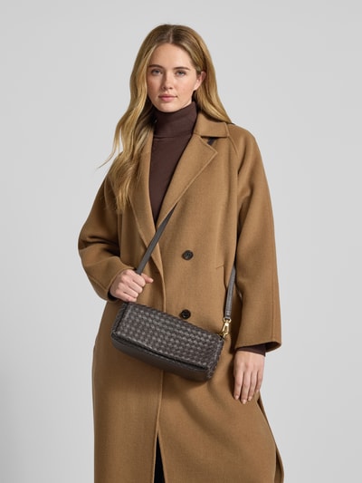 Abro Handtasche mit abnehmbarem Tragehenkel Modell 'MILA' Dunkelbraun 1