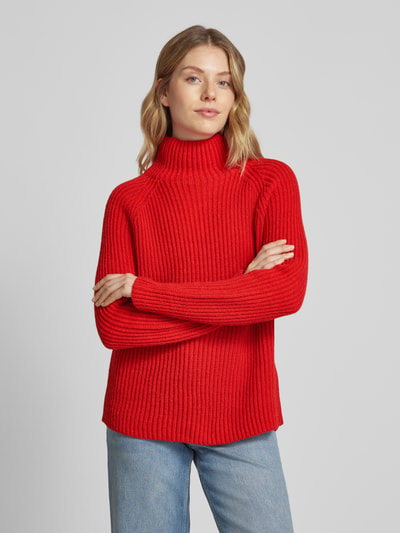 Drykorn Gebreide pullover met opstaande kraag, model 'ARWEN' Rood - 4